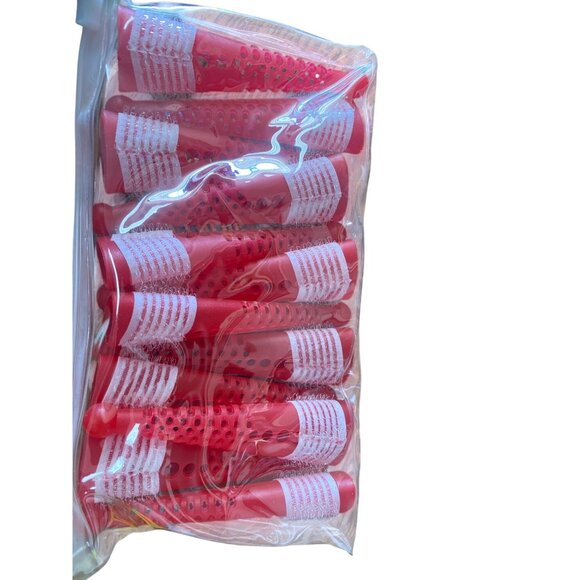 Avon Red Silicone Hair Rollers With Pins For Styling & Curling - Picture 2 of 3